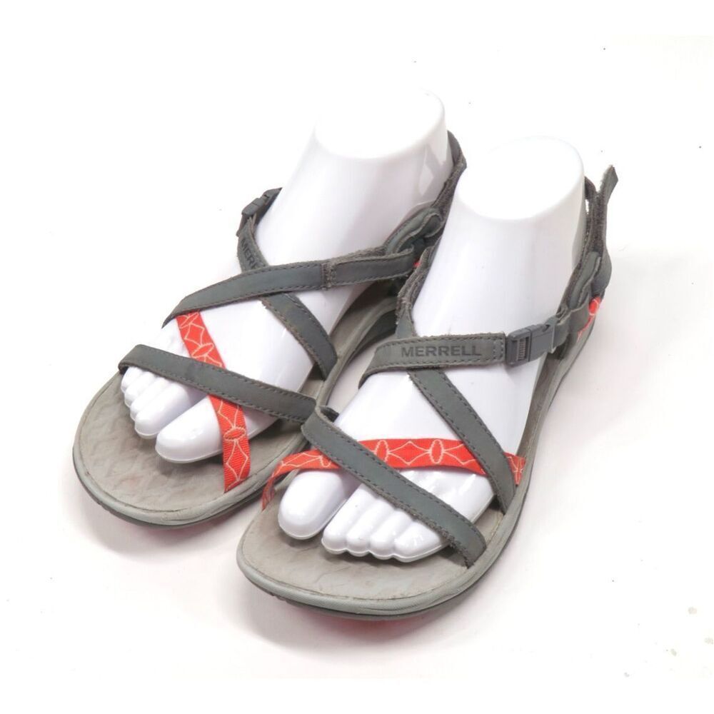 Merrell Siren Cardia Q Form 2 Hiking Active Strappy Sandals Gray Women 8.5 - Picture 2 of 7